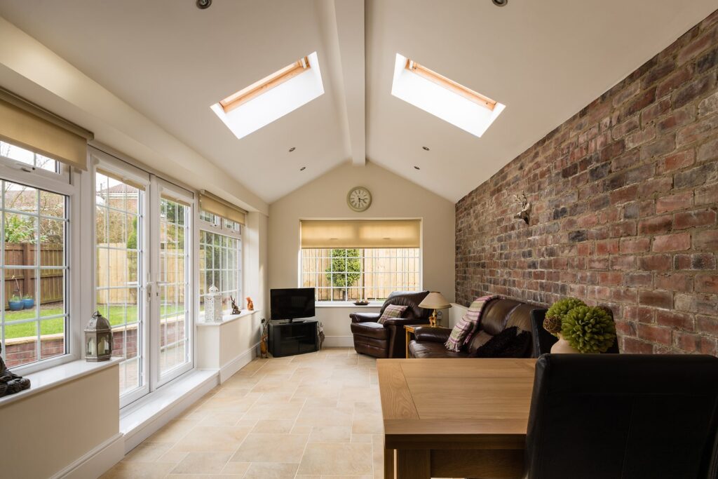 bespoke conservatory - conservatory extending into the garden